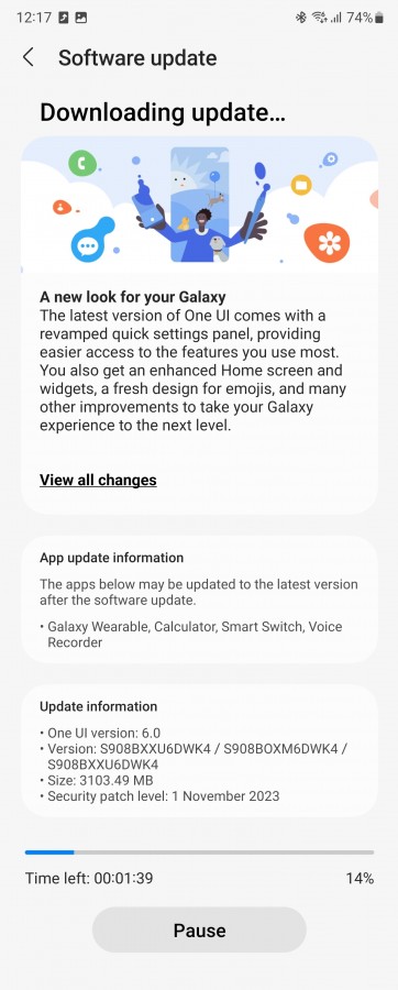 La série Samsung Galaxy S22 reçoit désormais One UI 6