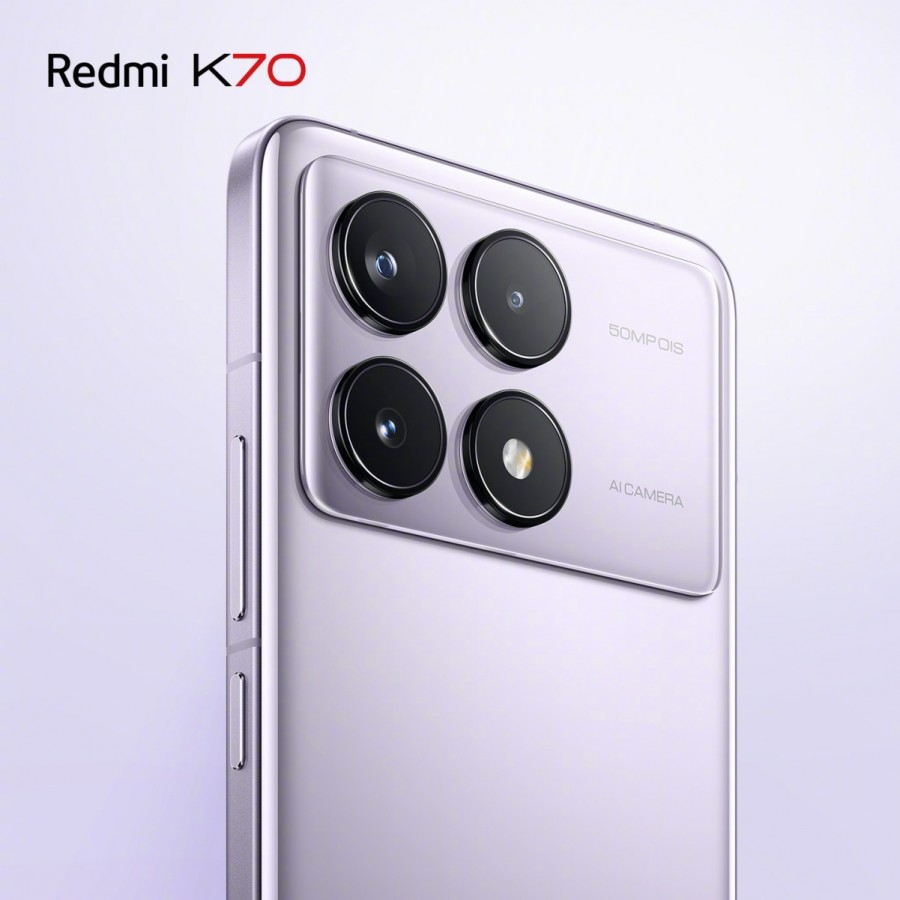 Xiaomi Redmi K70 dévoilé en violet et en bleu