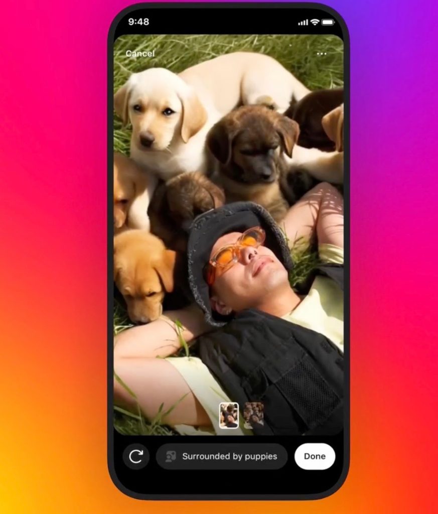 L'IA Générative Transforme les Arrière-Plans sur Instagram