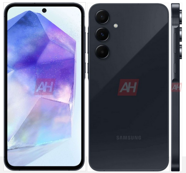 Galaxy A55 : Nouveaux Rendus Officiels Révèlent un Cadre Métallique Élégant