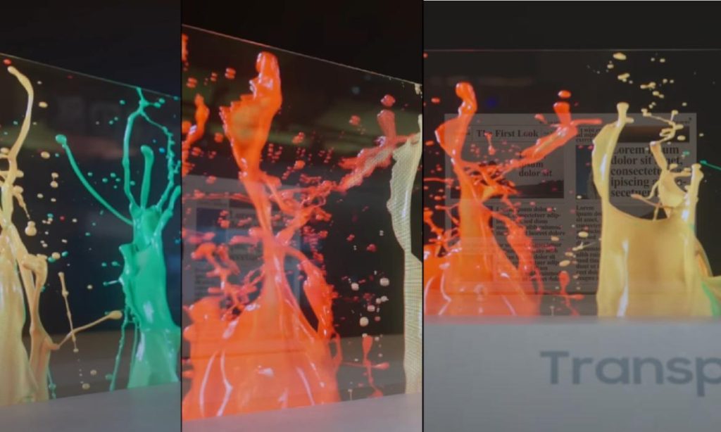 Samsung dévoile son écran micro LED transparent au CES 2024