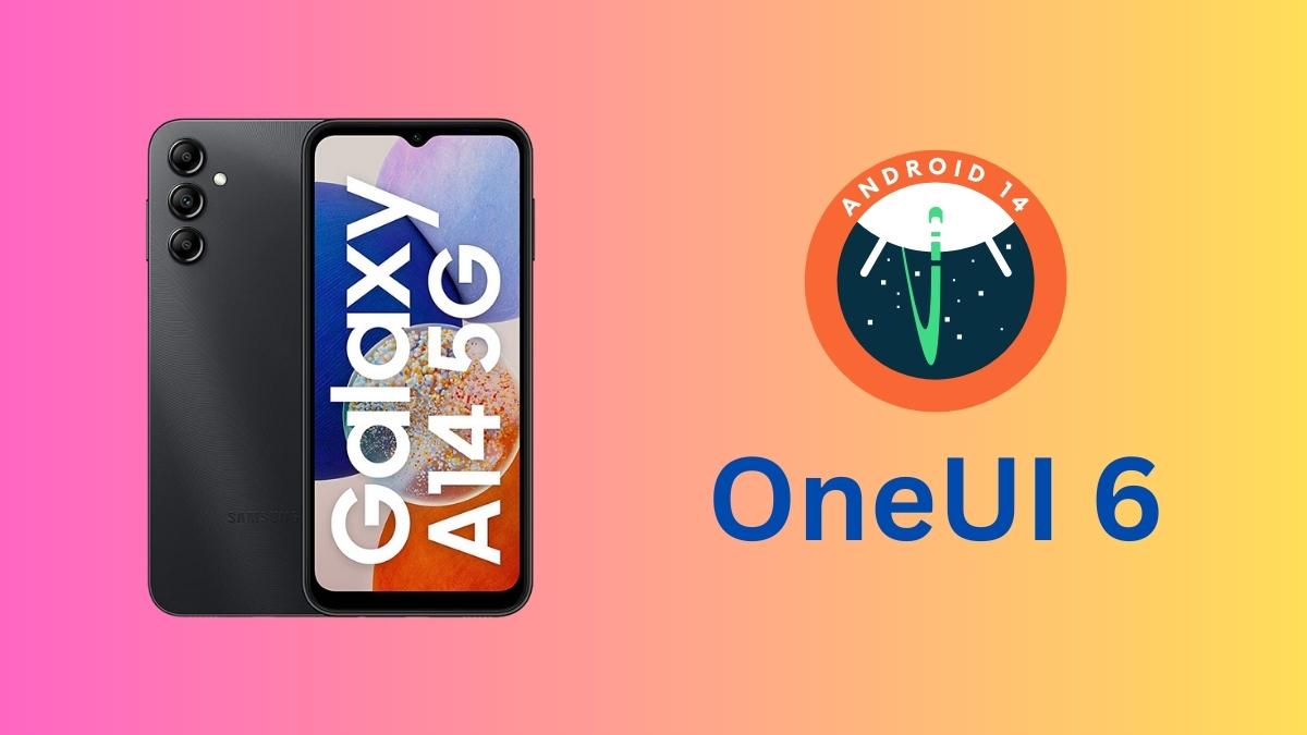 Le Samsung Galaxy A14 5G vers One UI 6, basée sur Android 14