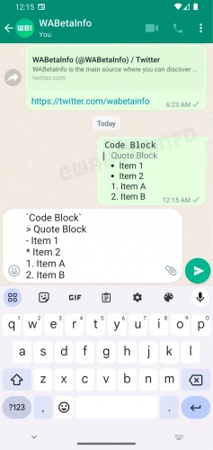 WhatsApp teste des formats de texte inédits sur Android et iOS