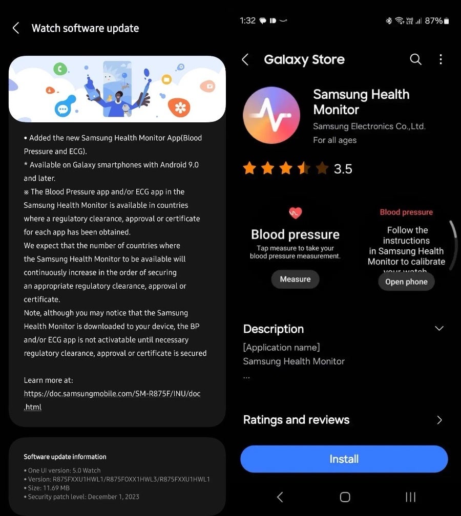 La Samsung Galaxy Watch améliore la surveillance de l'ECG et de la tension artérielle dans plusieurs pays