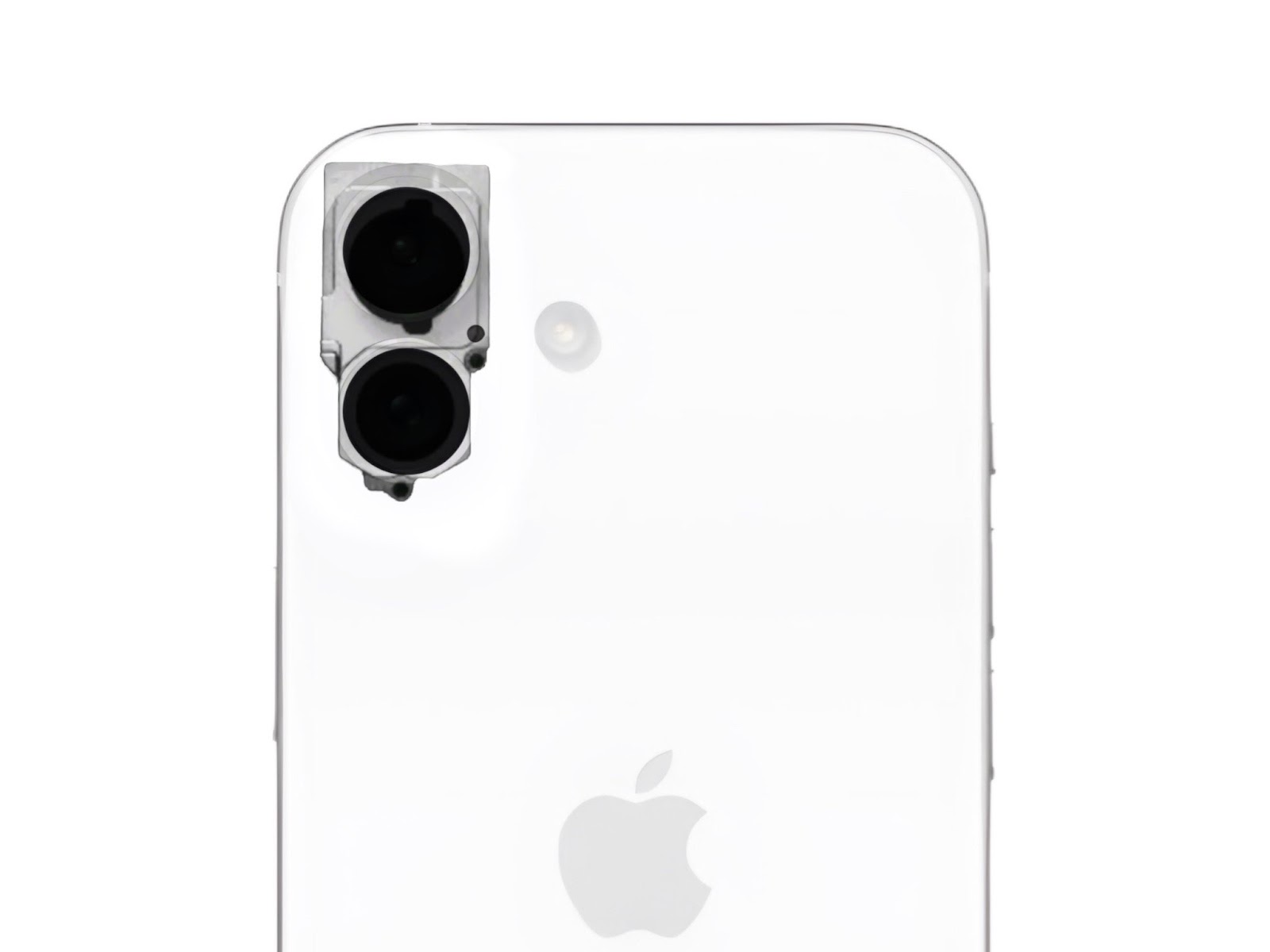 Nouvelle disposition verticale pour l'appareil photo de l'iPhone 16