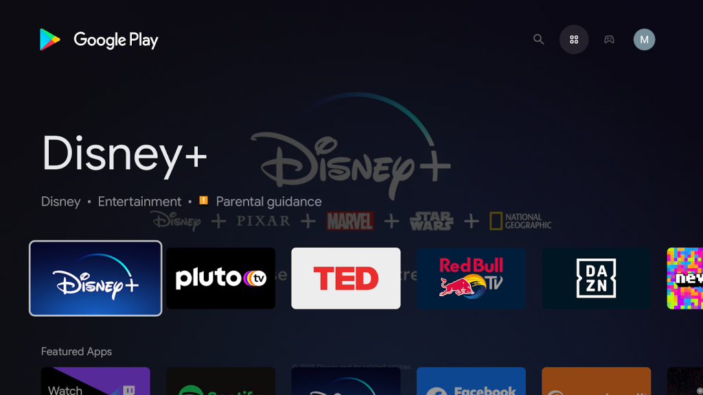 Applications AndroidTV