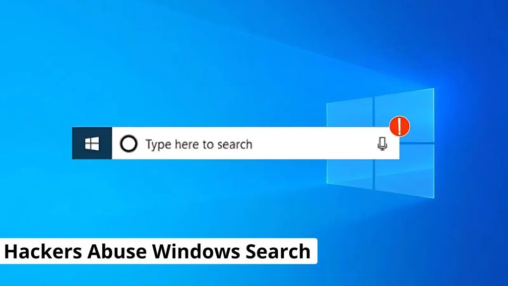 Des pirates exploitent la recherche de Windows pour déployer des malwares