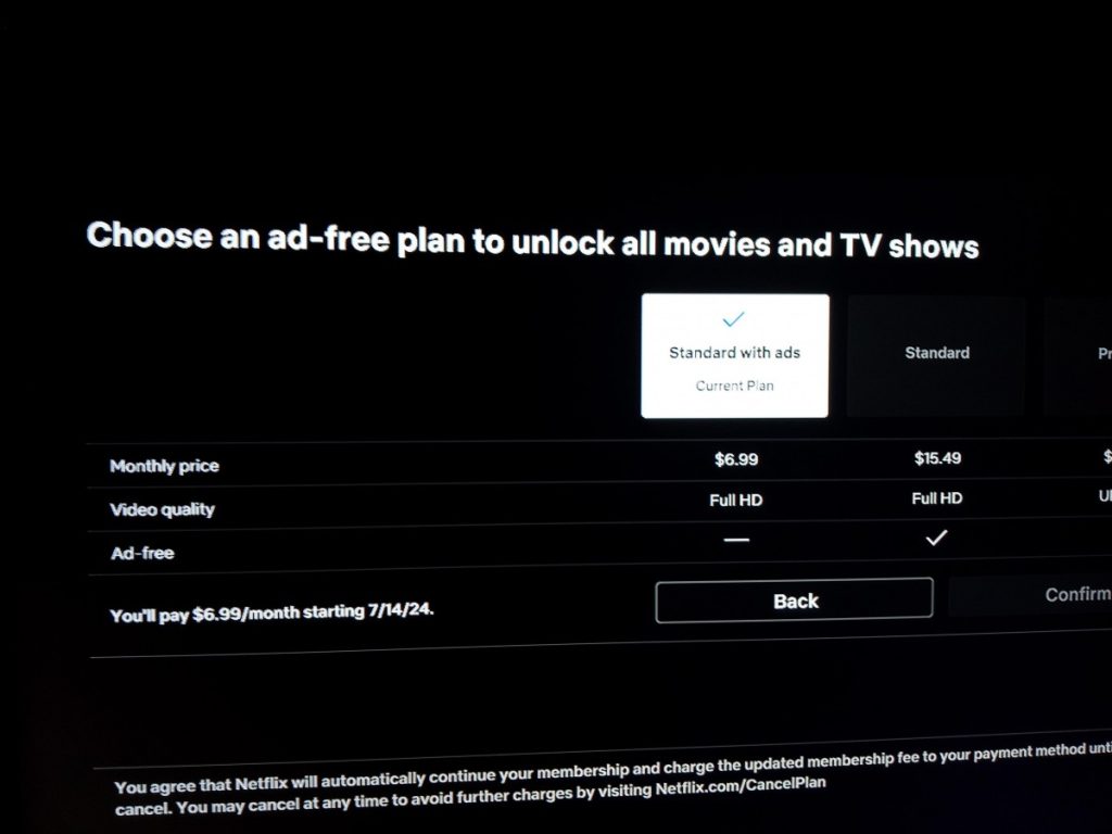 Netflix retire le plan Basic sans publicité dans plusieurs pays