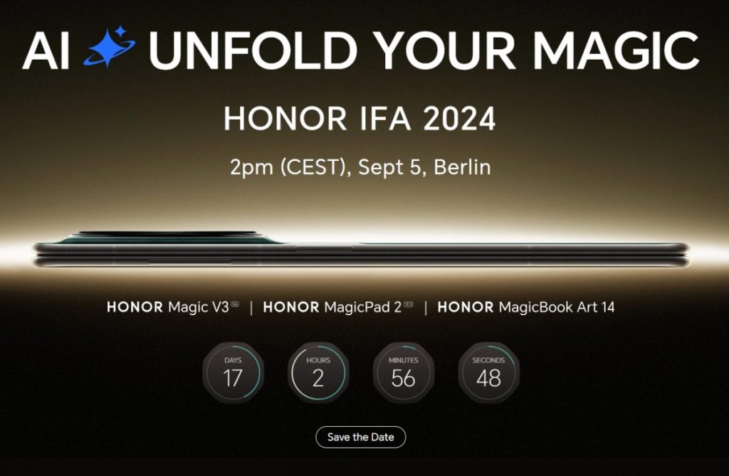 Honor Magic V3 : Un lancement attendu à l'IFA de septembre